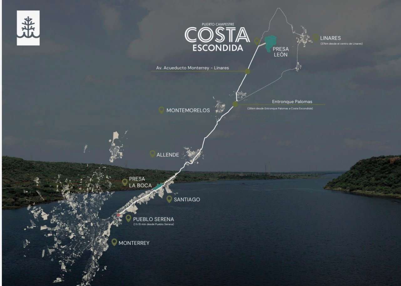 Mapa Costa Escondida